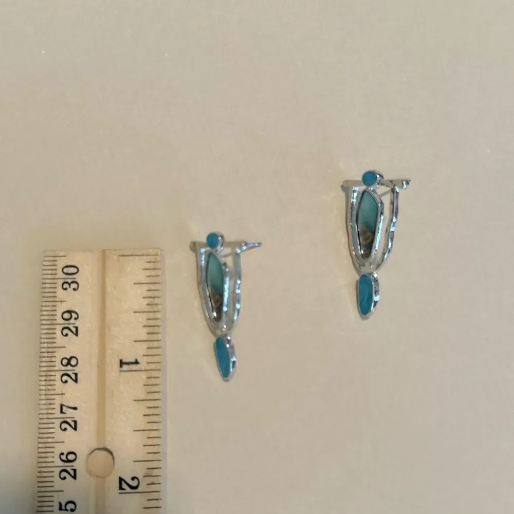 Boho geo earrings N1037 - Picture 4 of 4